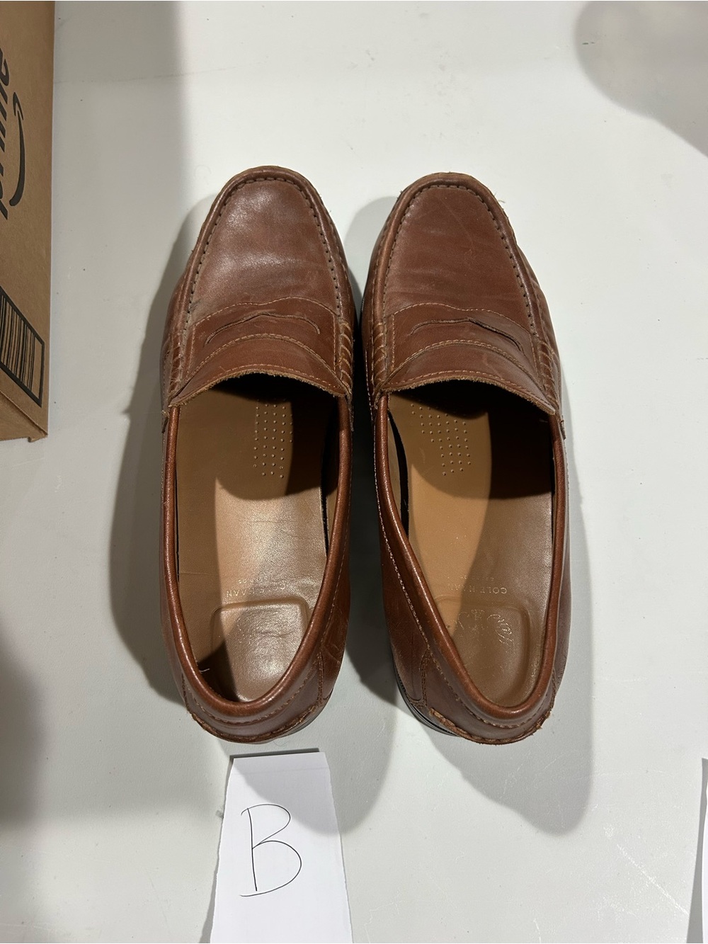 2 Pairs- Cole Haan Men's Classic Brown Leather Penny Loafers